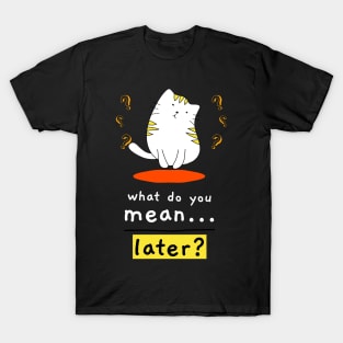 What Do You Mean Later T-Shirt